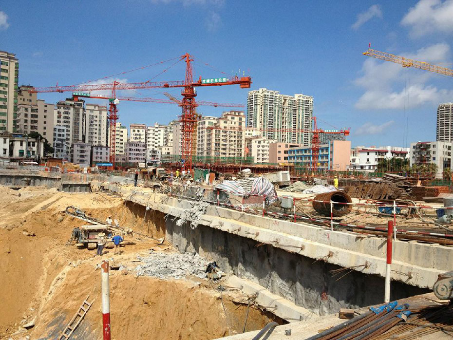 深圳宝安区流塘工业区地块更新项目基坑支护工程